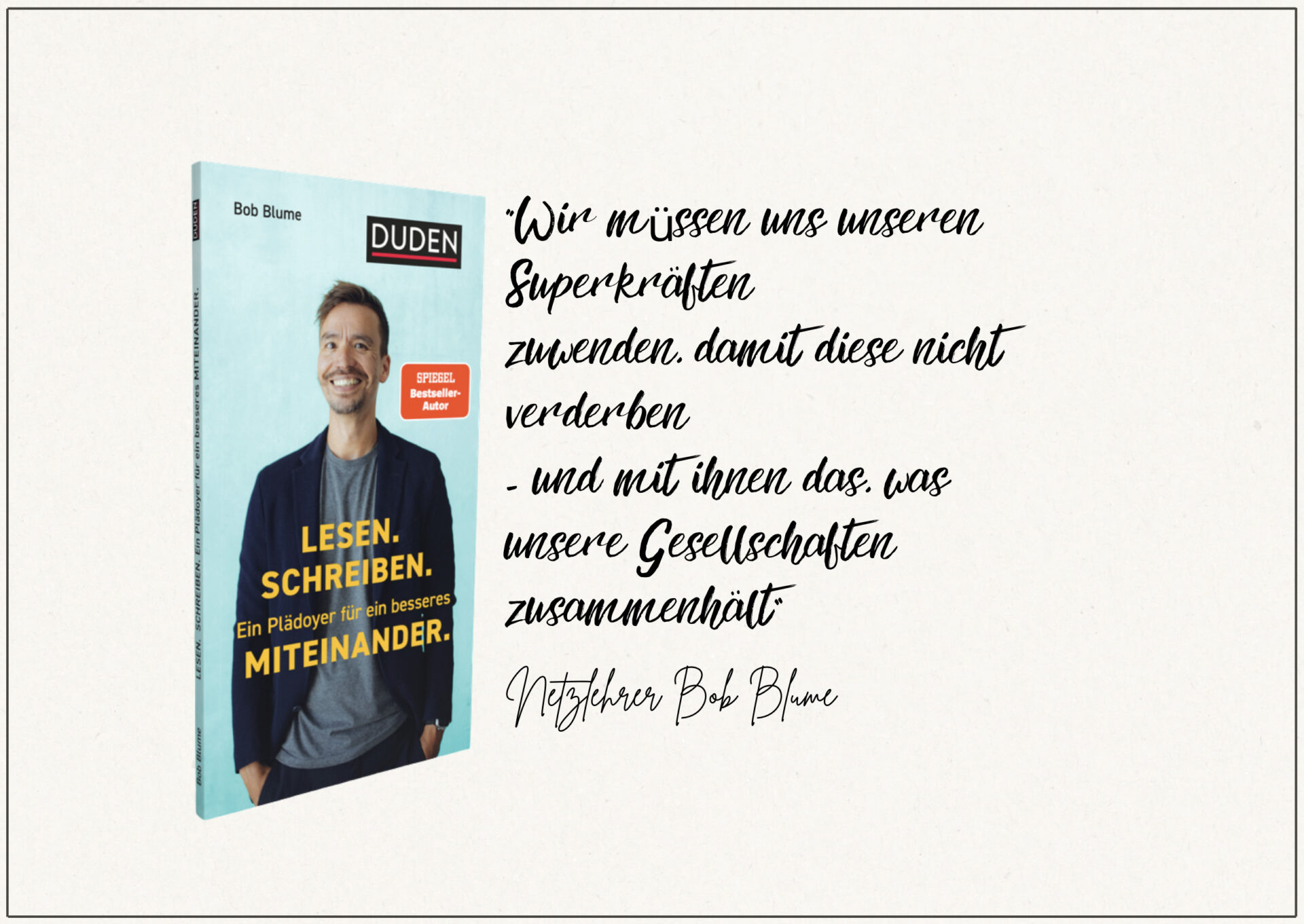 PERSÖNLICH: Debattenbuch übers Lesen und...